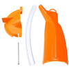 Entonnoir de filtre à huile sans gouttes orange pour moto,  boîtier principal,  entonnoir de remplissage dhuile