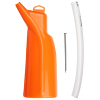 Entonnoir de tube de guidage dhuile de moto orange pour Harley Sports 883 1200