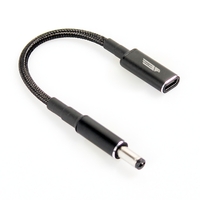 Entrée femelle USB-C de type C vers câble de charge DC 5.5x2.1mm 5.5x2.5mm Power PD