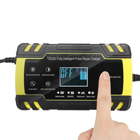 Enusic ™ EU Plug 12 / 24V 8A / 4A écran tactile réparation dimpulsion LCD Batterie chargeur pour voiture moto plomb