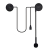 Enusic ™ M5 Réduction de bruit ultra-mince BT Ecouteur Casque de moto Casque de moto sans fil Bluetooth Casque avec haut