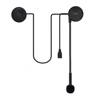 Enusic ™ M5 Réduction de bruit ultra-mince BT Ecouteur Casque de moto Casque de moto sans fil Bluetooth Casque avec haut