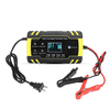 Enusic ™ US Plug 12 / 24V 8A / 4A Touch Screen Pulse Repair LCD Batterie Chargeur pour voiture moto plomb acide Batterie