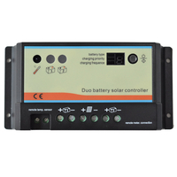 EPIPDB-COM 10A 20A12V 24V double Batterie RV contrôleur solaire chargeur haute efficacité PWM régulateur de charge