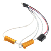 Erreur résistances h4 libres à double charge pour LED cachèrent xénon de conversion