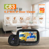 ESCAM C83 Sonnette sans fil 4, 3 pouces WIFI IP Door Viewer HD Vision nocturne 120° peut prendre des photos et des vidéos