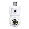 ESCAM QF202 E27 2MP+2MP WiFi PTZ Camera Dual Lens Wireless Surveillcance Camera with Color Night Vision Humanoid Detecti