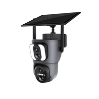 ESCAM QF390 2*2MP WiFi Solar Camera Dual Lens PIR Motion Detection Two-way Audio IP66 Outdoors Surveillance IP Camera