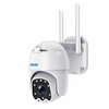 ESCAM QF288 3MP Pan / Tilt 8X Zoom AI Détection humano de Stockage en nuage Caméra IP WiFi étanche avec laudio bidi