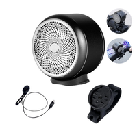 ESLNF 98 dB Mini Bicycle Horn Bluetooth 5.0 Speaker Waterproof Dustproof Aluminum Alloy Wire-controlled Warning Bell for
