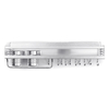 Espace En Aluminium Cuisine Rack Double Tasse Porte-Baguettes Assaisonnement De Montage Mural Pour Arrangement De Cuisin
