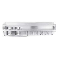 Espace En Aluminium Cuisine Rack Double Tasse Porte-Baguettes Assaisonnement De Montage Mural Pour Arrangement De Cuisin