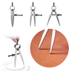 Espacement Boussole Aile Diviseur Rotatif Scriber Edge Creaser Kit doutils de dessin en cuir