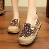 Espadrille à la main en lin confortable pour femme