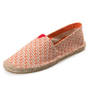 Espadrilles à enfiler de couleur unie pour femmes de grande taille,  chaussures plates de pêcheur