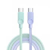 ESSAGER 60W USB2.0 Type-C Cable Fast Charging Data Transmission PD3.0 QC Compatible 1m 2m for Smartphones Tablets Laptop