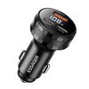 ESSAGER ES-CC25 108W 3-Port USB PD Car Charger Adapter USB-A+2USB-C PD3.0 QC3.0 Support FCP AFC iP2.4 Fast Charging with