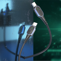 Essager Type C Câble de données LED Indicateur de charge rapide pour Huawei P30 P40 Pro Mi10 Note 9S