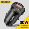 Essager 30W USB PD QC3.0 SCP chargeur de voiture à charge rapide pour iPhone 13 13 Mini 13 Pro Max pour Samsung Galaxy S