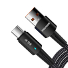 ESSAGER PD66W USB-A à Type-C Câble QC4.0/3.0 Transmission de Données de Charge Rapide Nylon Ligne 1m/2m de Long pour Hua