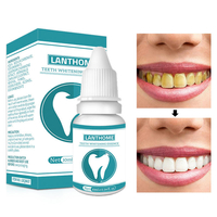Essence de nettoyage pour lhygiène buccale 100% de blanchiment naturel des dents Supprimer le gel Plaques de gel ta