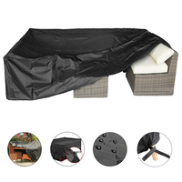ESSORT 210D Polyester Heavy Duty Patio Furniture Covers Imperméable Anti-poussière Canapé Causeuse Protecteur Jardin Pat