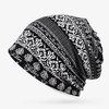 Ethnique Impression Beanie Chapeaux Echarpe Coton Double Usage Turban