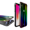 Etui de protection Luphie pour couvercle en verre trempé en aluminium à adsorption magnétique à gradient iPhone X