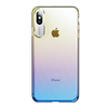 Etui de protection Rock Slim Gradient pour iPhone XS Couverture arrière de protection dobjectif dappareil phot