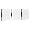 EU / UK 1/2/3 Gang eWelink WIFI interrupteur mural intelligent panneau tactile APP interrupteur de commande à distance f