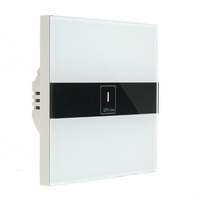 EU AC90-250V 10A Panneau de commutateur de capteur tactile Smart Home en verre trempé