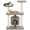 [EU Direct] vidaXL 170512 95 cm Arbre à chat avec griffoirs en sisal Escalade Protéger les meubles