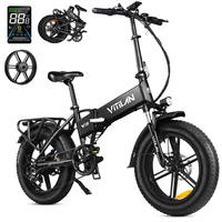 [EU Direct] Vitilan V3 2.0 Electric Bike HydraulicDual Disc Brakes 48V 13AH 750W Motor 20*4.0inch Tires 50KM Max Mileage