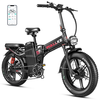 [EU Direct] WALLKE H9 AWD Electric Bike 48V 60AH SamsungBattery Cell 1000W*2 Dual Motors 20*4.0inch Tires 240KM Max Mile
