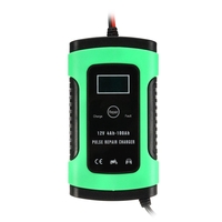 EU Plug 12V 6A Pulse Repair LCD Batterie Chargeur Pour Voiture Moto Plomb Acide Batterie Agm Gel Humide