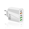 F002 65W 5-Port USB PD Charger 3USB-A+2USB-C Fast Charging Wall Charger Adapter EU Plug for iPhone 12 13 14 14 Pro for S