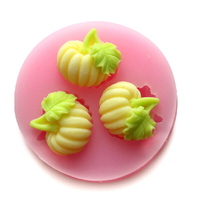 F0520 Silicone Citrouille Gâteau Moule Fondant Savon Chocolat Gâteau Moule