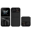 F15 Mini 2G GSM 2.0inch Dual SIM Card 1200mAh FM Big Button Speed Dial LED Flashlight Vibration Type-C Flip Feature Mobi
