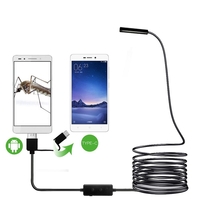 F160 HD 720P WIFI Borescope Support de fil dur IOS Android 1280 * 720 Capteur Échelle