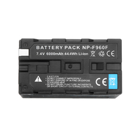 Falconeyes NP-F960 rechargeable Li-ion 6000mAh 7.4V Batterie pour la vidéo Flash slider motorisé