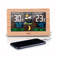 FanJuFJ3378RéveilnumériqueStationmétéo Intérieur Température extérieure Humidité Compteur