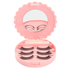 Faux Cils Set Faux Cils Petit Miroir Boîte de Rangement avec Pince à Épiler