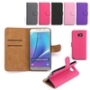faux cuir Flip Portefeuille Card Slot Braceket Case Pour Samsung Galaxy Note 5