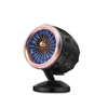 FCSY-380 USB Creative Hawkeye Turbo Fan Mini Fan Double-blade Fan Air Cooler Two Speed Control Cooling Fan