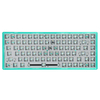 FEKER JJK84 Clavier Kit Personnalisé Vert Émeraude Transparent Triple Mode 84 Touches 750mAh Kit Clavier Échangeable À C