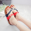 Femme Comfy Soft Sandales plates en liège avec anneau dépissage à boucle