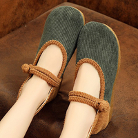Femme Comfy Soft Sloe Edged Wide Fit Mary Jane Flat Mocassins
