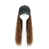 Femme Fille Chapeau Perruque Chapeau Lumière Longue Ondulée Halloween Party Bouclés Club Hiver