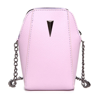 Femme PU crocodile motif sac chaîne sac de téléphone sac d