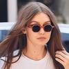 Femme Retro UV400 Lunettes de soleil à monture ronde